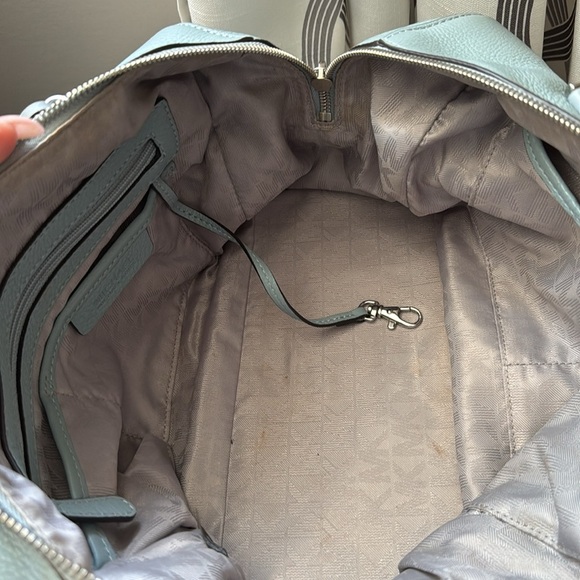 MICHAEL KORS Dusty Blue Kirby Satchel - Picture 8 of 11